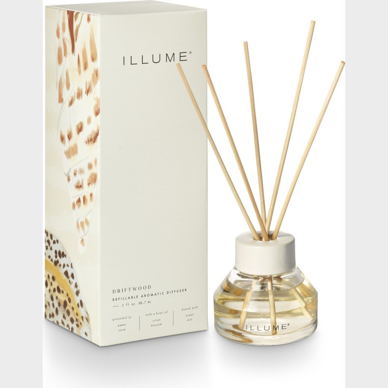 Illume - Driftwood Duftpinde - Hvid,