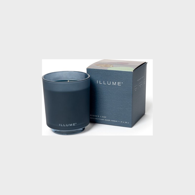 Illume - Hidden Lake Box Glass Candle - Bl,