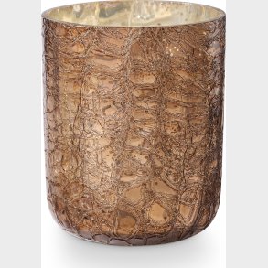 Illume - Woodfire Crackle Glas Duftlys - Brun,