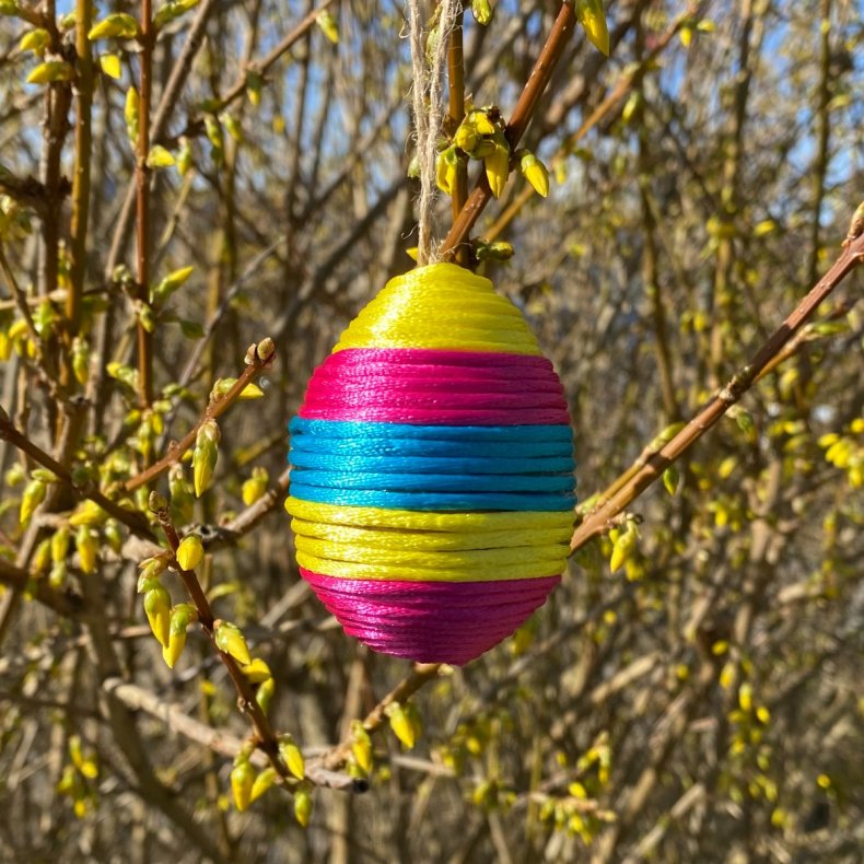 Creativ Company | Lav pskeg m. satinsnor - Gul/Pink/Turkis