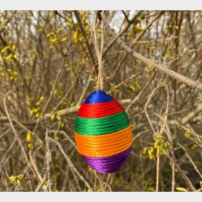 Creativ Company | Lav pskeg m. satinsnor - Orange/Grn/Lilla