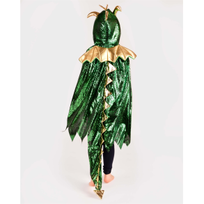 Den Goda Fen | Dragekappe - Grn/Guld, str. 3-8 r