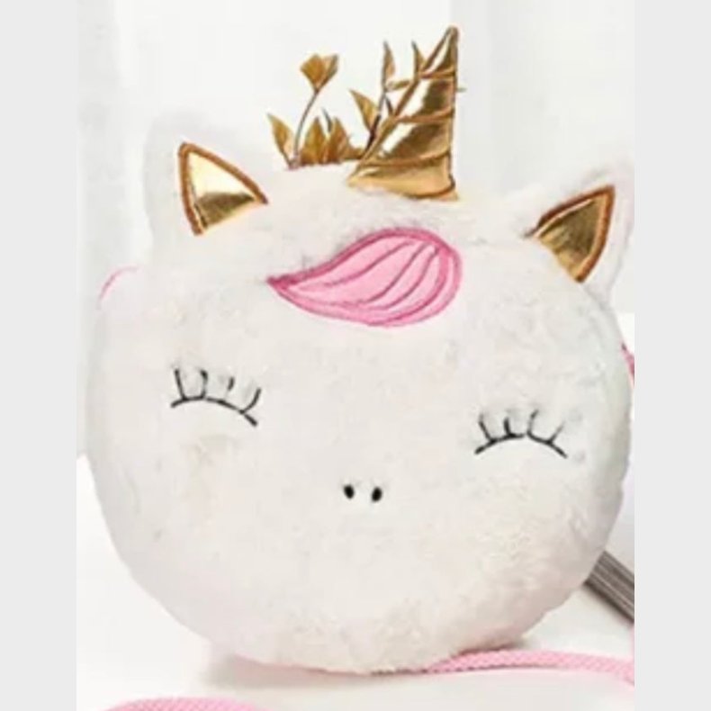 MillaVanilla Enhjrning Plys Taske - Hvid - Plys taske - Legekammeraten.dk