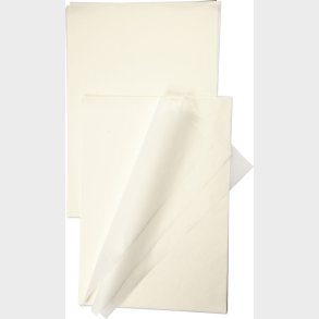 Imiteret Japanpapir - A3 - Tykkelse 14g/m2  - Hvid - 100 Ark