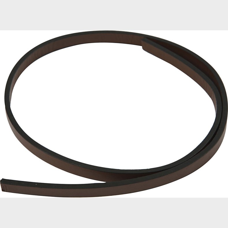 Imiteret Lderbnd - B 10 Mm - Tykkelse 3 Mm - Brun - 1 M