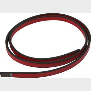 Imiteret Lderbnd - B 10 Mm - Tykkelse 3 Mm - Rd - 1 M