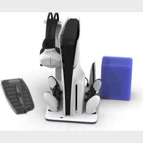 Imp Tech - Dlx+led Multi Function Charge And Cool Stand - Grey