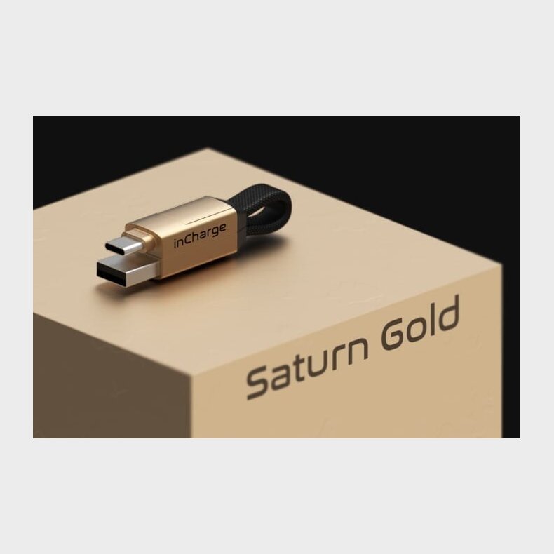 Incharge 6 - Usb-c Kabel - Kort - Saturn Gold