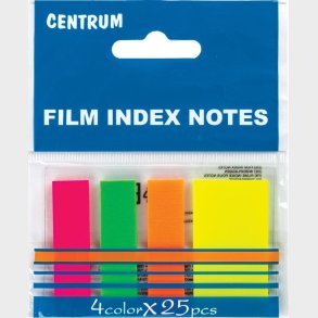 Indeksfaner 45 X 12 - 45 X 25 Mm - 4 Neonfrv - Centrum