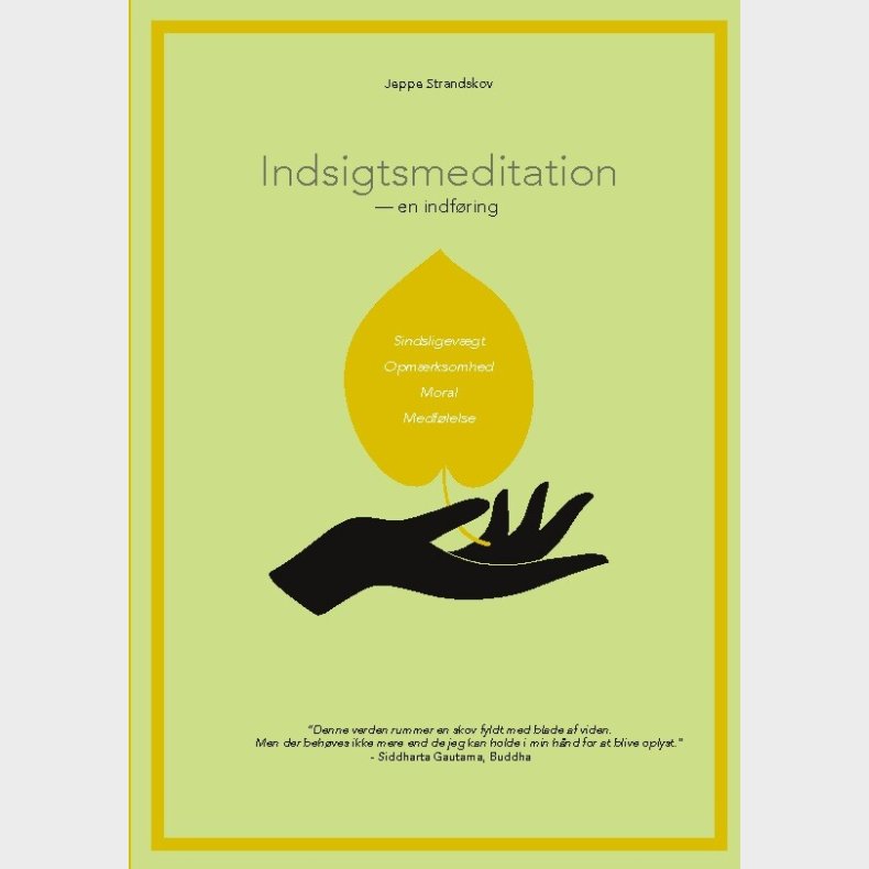 Indsigtsmeditation - Jeppe Strandskov - Bog