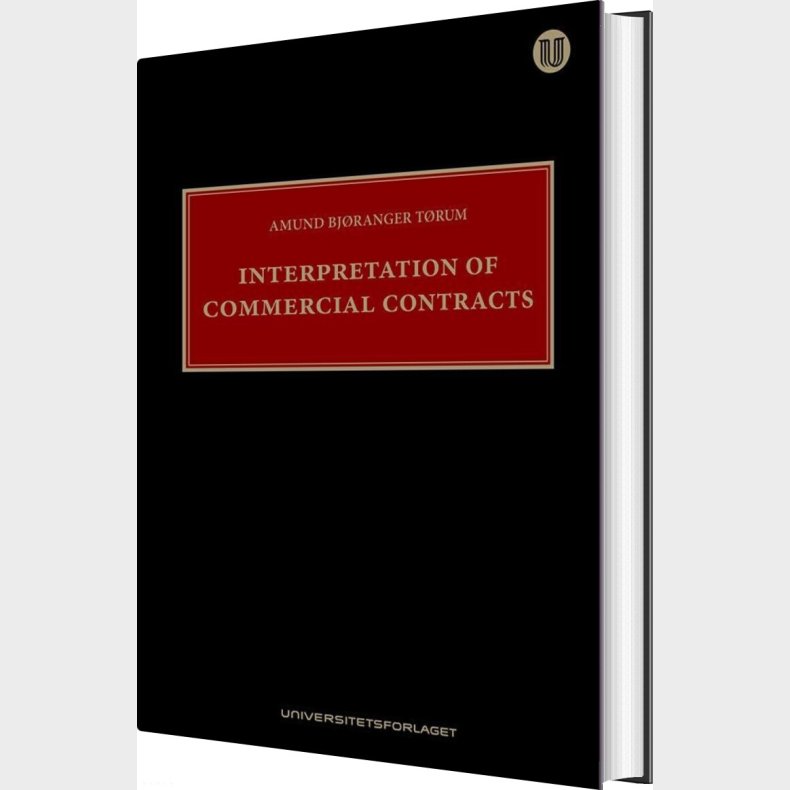 Interpretation Of Commercial Contracts - Amund Bj�ranger T�rum - English Book
