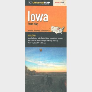Iowa State Map - English book