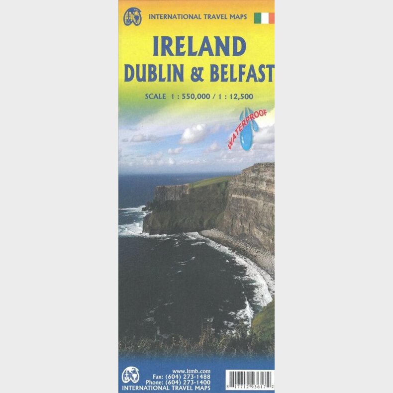 Ireland With Dublin And Belfast Travel Reference Map - English book