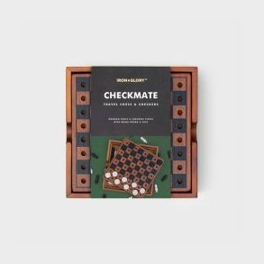 Iron & Glory Wooden Game Chess & Checker - Spil