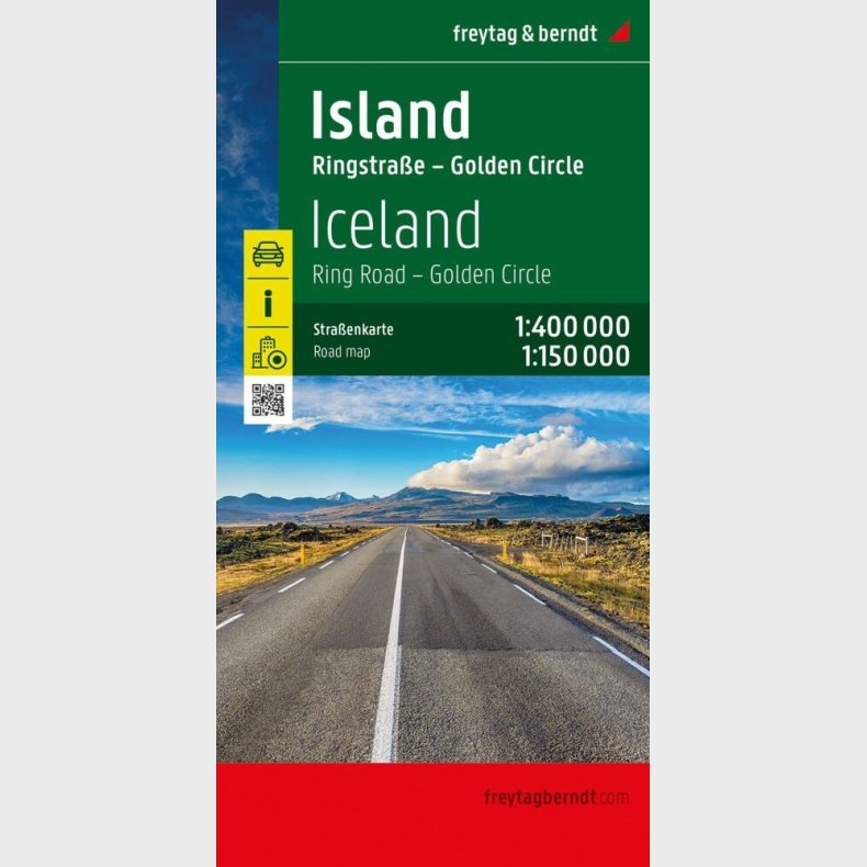 Freytag & Berndt - Island - Iceland Ring Road - Golden Circle Road Map - English book