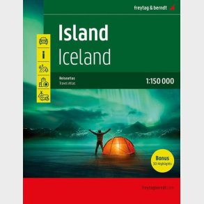 Freytag & Berndt - Island Iceland Road & Leisure Atlas - English book