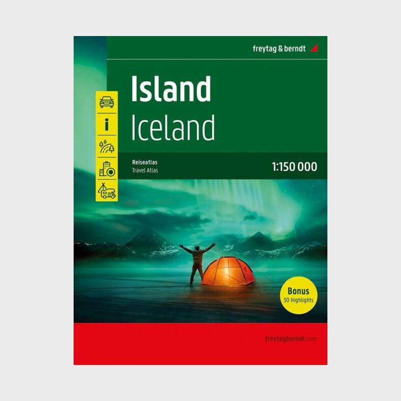 Freytag & Berndt - Island Iceland Road & Leisure Atlas - English book