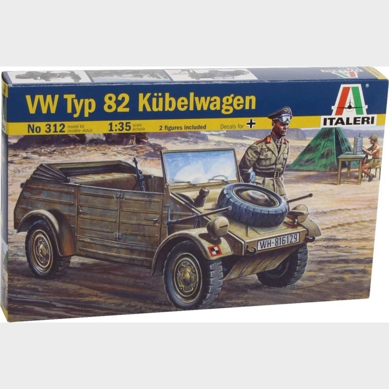 Italeri - Vw Typ 82 Bil Bygges�t - 1:35 - 312