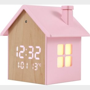 Itotal - Alarm Ur Fuglehus - Pastel Pink - 11.5 X 9.8 X 11 Cm