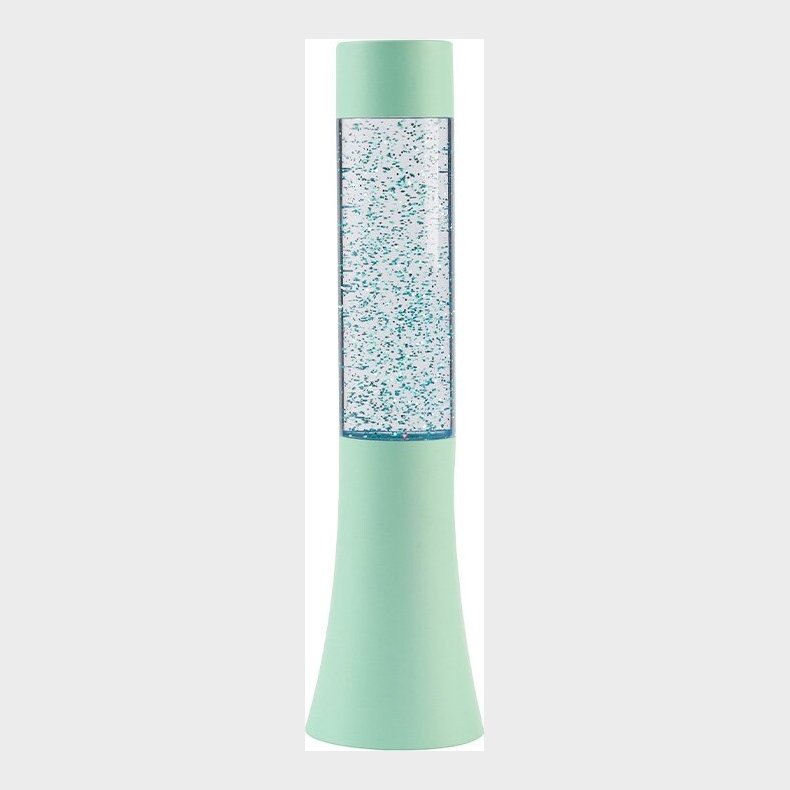 Itotal - Glitterlampe - Pastel Gr�n - 33,5 Cm