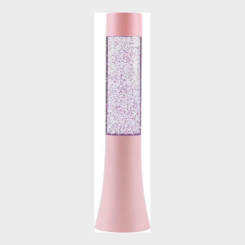 Itotal - Glitterlampe - Pastel Pink - 33.5 Cm