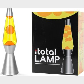 Itotal - Lava Lampe - Orange Og Gul - 36 Cm - S�lv