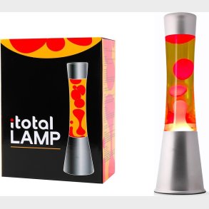 Itotal - Lava Lampe - R�d Og Gul - 40 Cm - S�lv