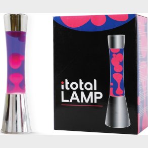 Itotal - Lava Lampe - Lyser�d Og Lilla - 40 Cm - S�lv