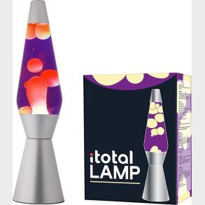 Itotal - Lava Lampe - Lyser�d Og Lilla - 36 Cm - S�lv