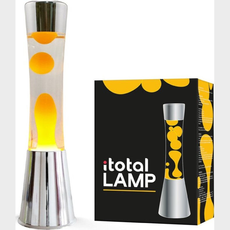 Itotal - Lava Lampe - Orange - 40 Cm - S�lv