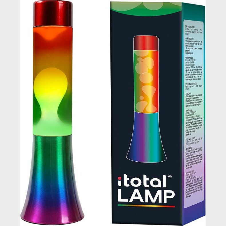 Itotal - Lavalampe - Rainbow - 30 Cm