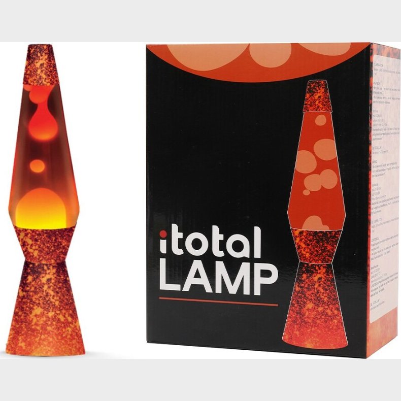Itotal - Lava Lampe - R�d - Vulkan - 36 Cm