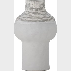 Bloomingville - Iyore Vase - Hvid - Stentj - H 23 Cm