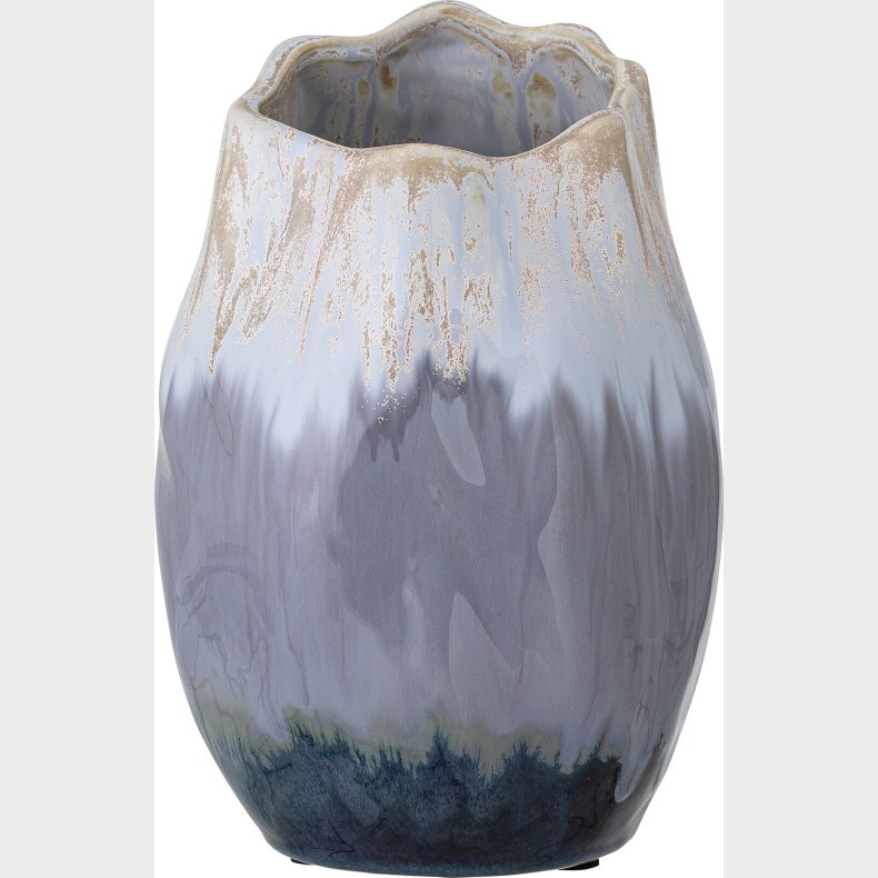Bloomingville - Jace Deko Vase - Bl - Keramik - H 24 Cm