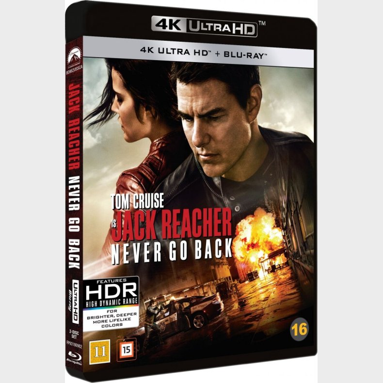 Jack Reacher 2: Never Go Back - 4K Blu-Ray