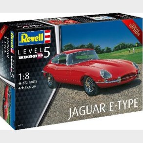 Revell - Jaguar E-type Modelbil Bygges�t - 1:8 - Level 5 - 07717