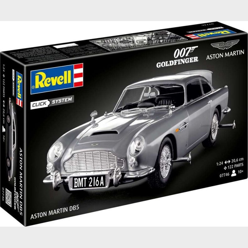 Revell - James Bond Aston Martin Db5 - 1:24 - Easy-click - 07746