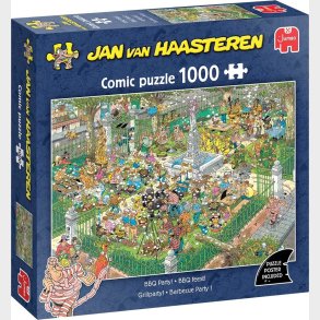 Jan Van Haasteren Puslespil - 1000 Brikker - Bbq Party
