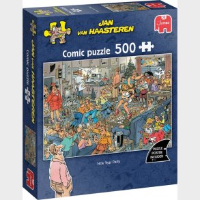Jan Van Haasteren Puslespil - 500 Brikker - New Year Party