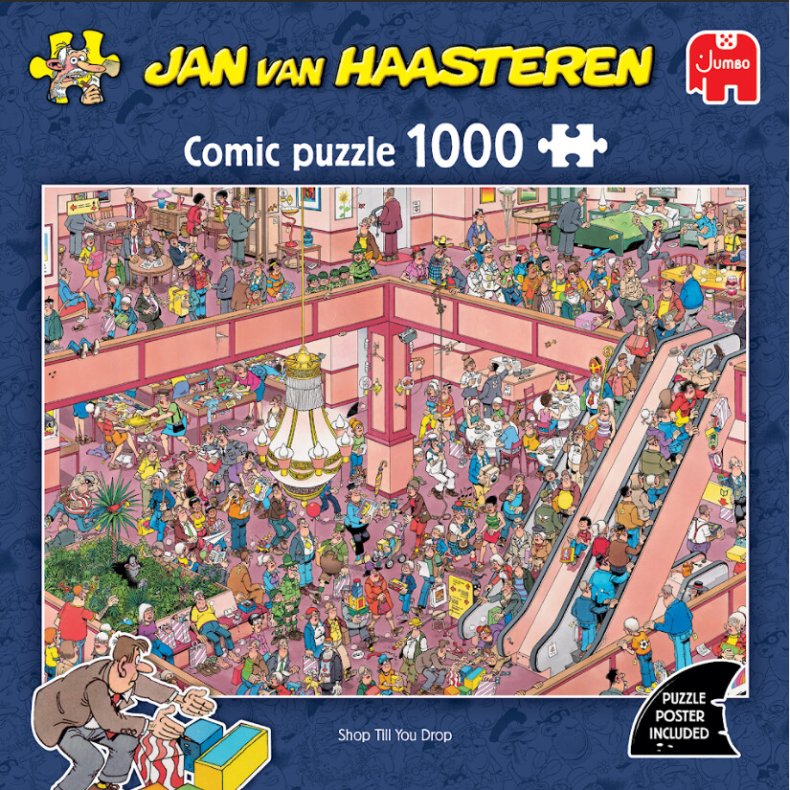 Jan Van Haasteren Puslespil - 1000 Brikker - Shop Till You Drop