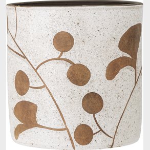 Bloomingville - Janis Deko Urtepotteskjuler - Hvid - Terrakotta