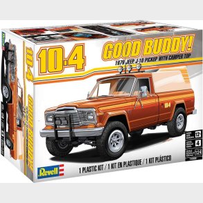 Revell - Jeep J-10 Pickup With Camper Byggest - 1:24 - 14568
