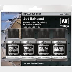 Vallejo - Metal Color Jet Exhaust Maling S�t Til Modelhobby 4x32 Ml