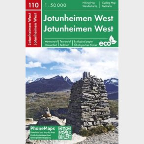 Freytag & Berndt - Jotunheimen West Hiking & Cycling Map - English book