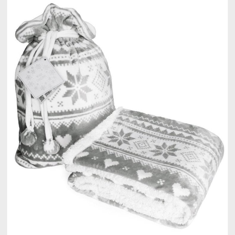 Jule Coral Fleece t�ppe - 150 x 200 cm, Lysgr�