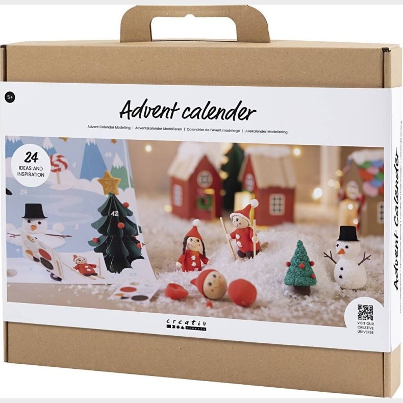 Kreativ Julekalender Til B�rn - Diy Kit - Modellering