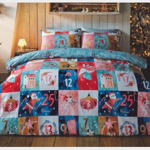 Julekalender Sengetj  til brn  135 x 200cm