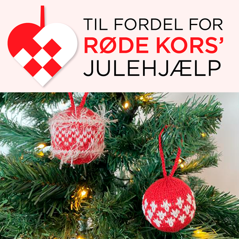 Donation Rde Kors - Julekugler (ass.), 2 stk