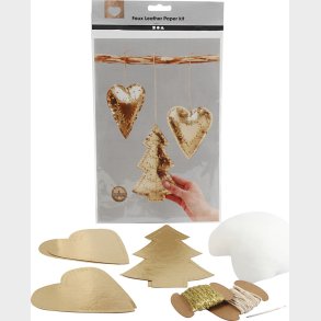 Juleophng Af Lderpapir - Tykkelse 0,55 Mm - Guld