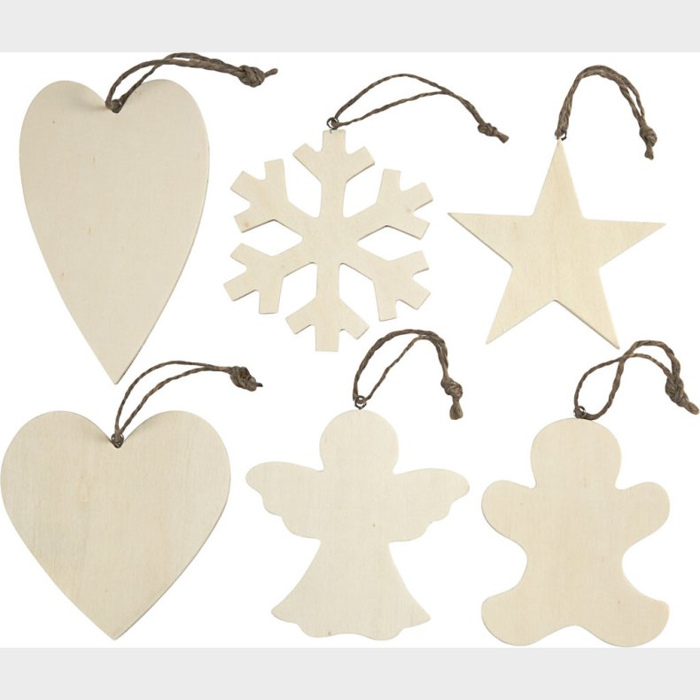 Juleophng - Str. 9-11 Cm - Tykkelse 4 Mm - 6 Stk.